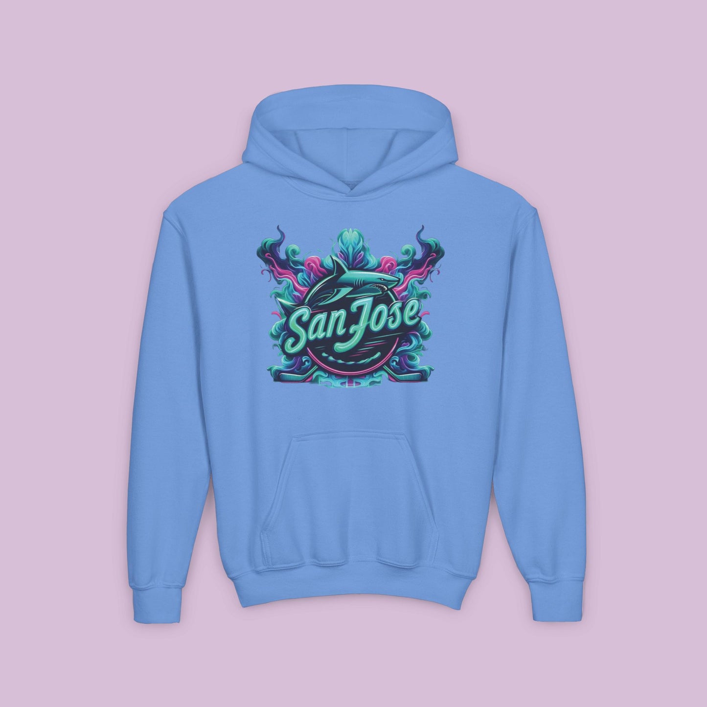 San Jose Hockey Neon Youth Hoodie