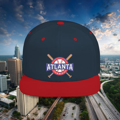 Atlanta Baseball Flat Bill Snapback