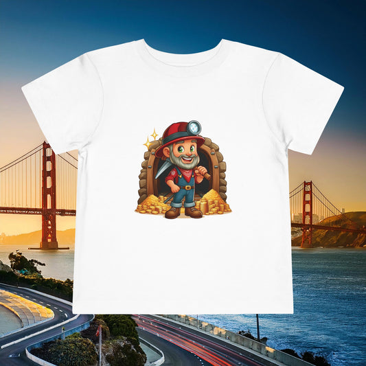 San Francisco Football Cartoon Miner Toddler Tee
