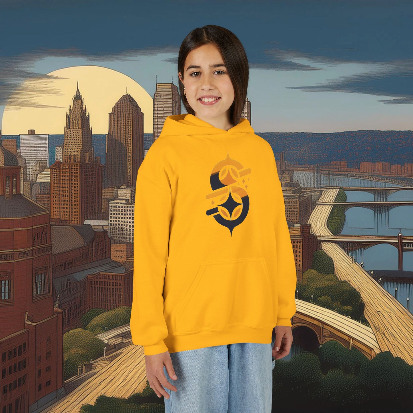 Pittsburgh Football Logo Youth Hoodie