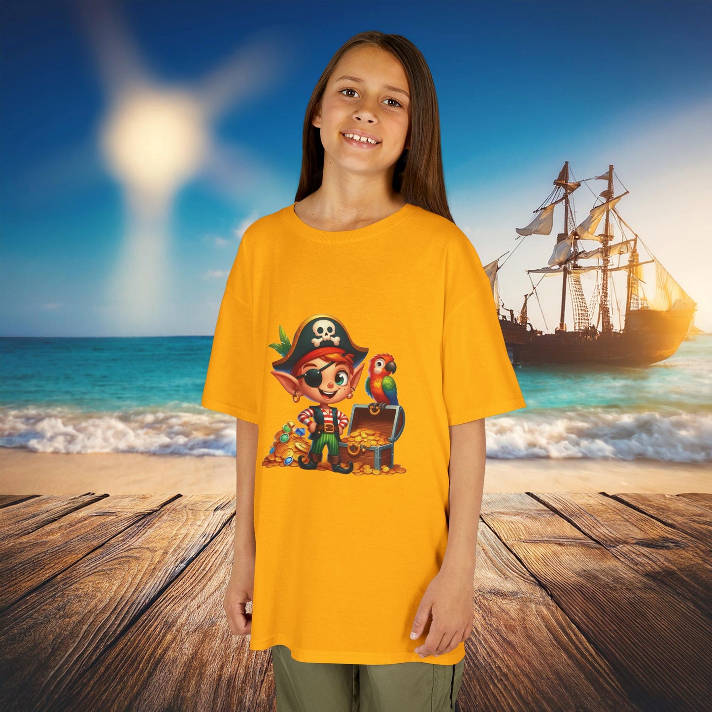 Pirate Elf Kids Tee