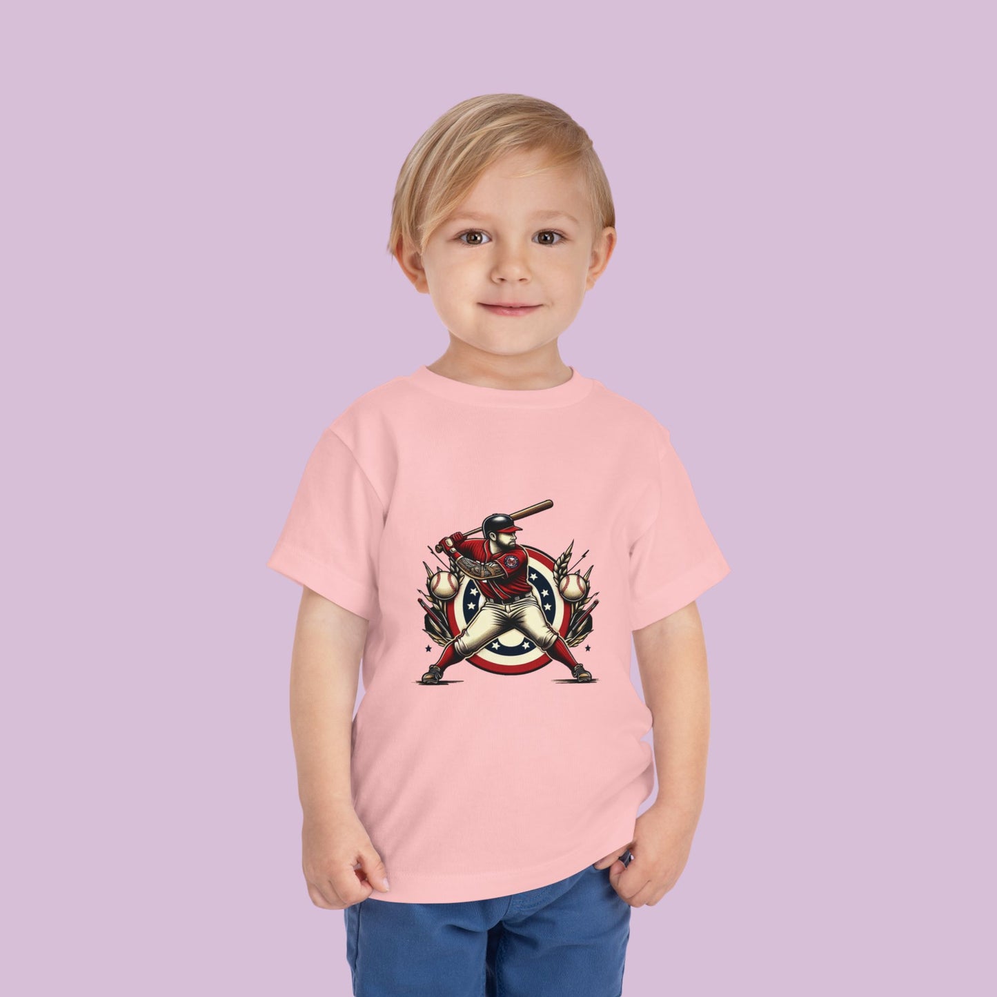 Washington Baseball At Bat Toddler Tee