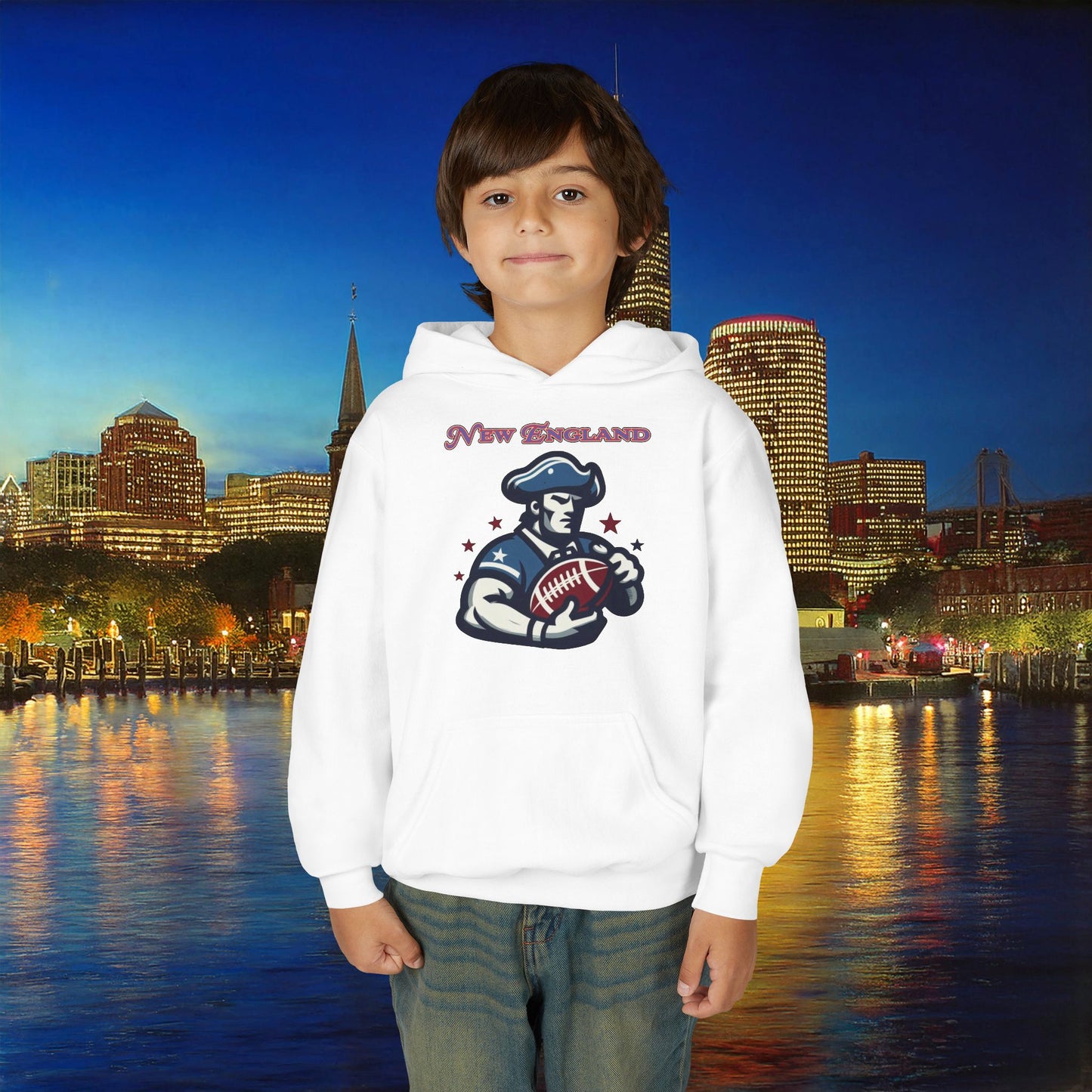New England Football Youth Hoodie