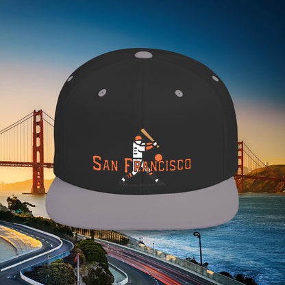 San Francisco Baseball Player Flat Bill Snapback