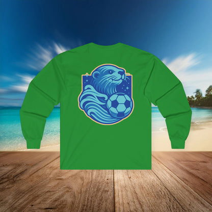 Sea Otter Soccer Logo Long Sleeve Tee