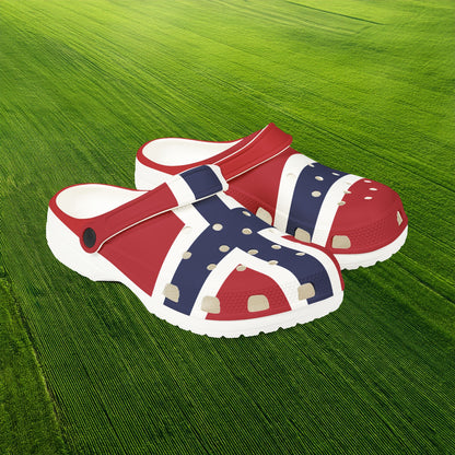 Norwegian Flag Foam Clogs