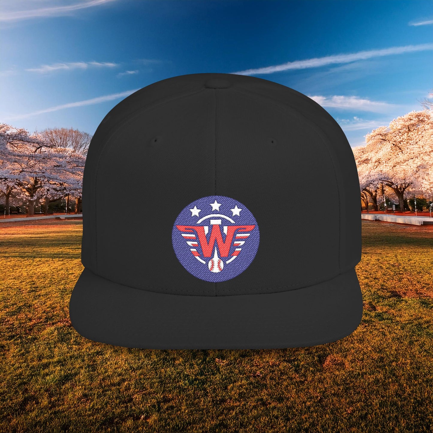 Nats Logo Flat Bill Snapback