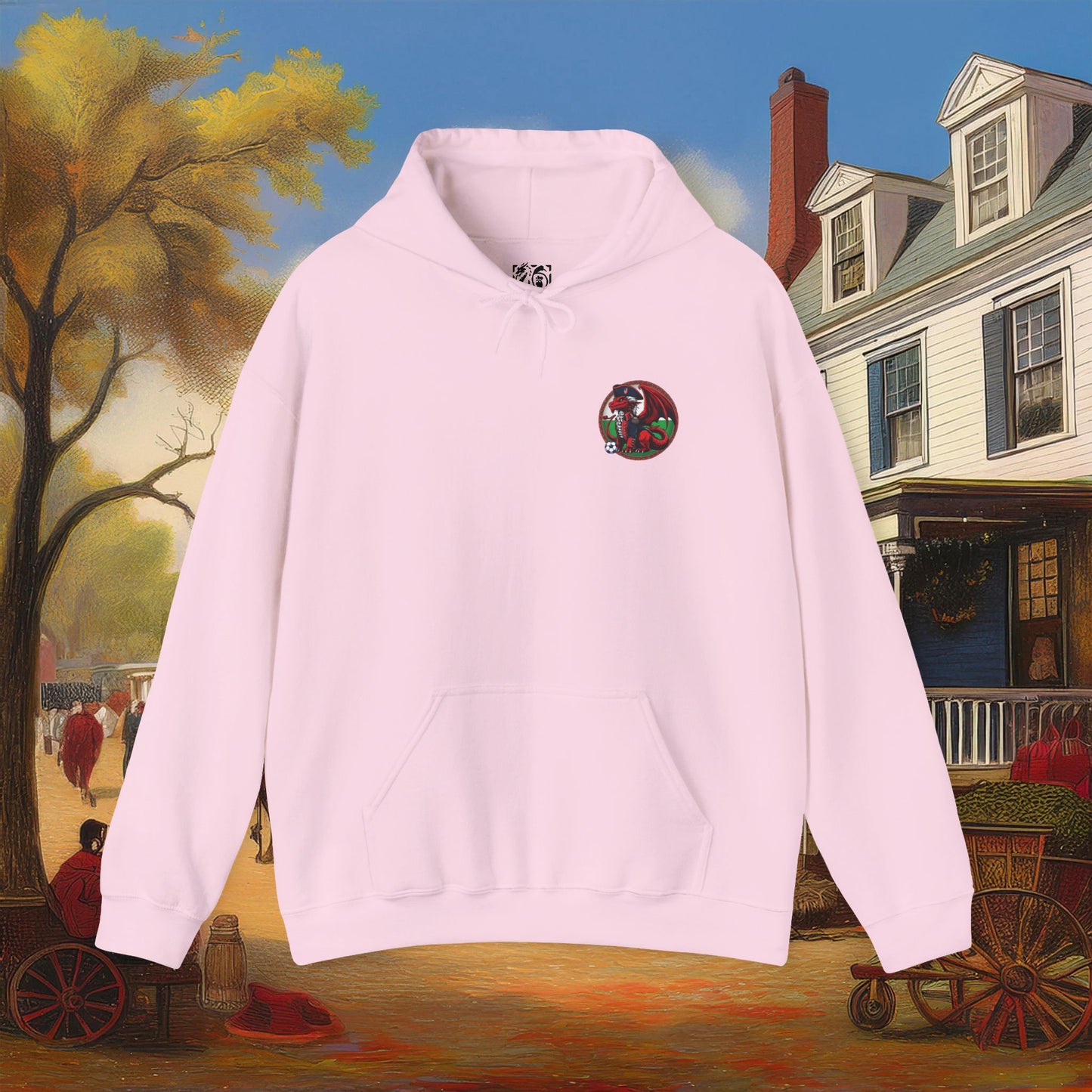 Revolutionary Red Dragons Front & Back Logo Hoodie