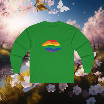 Rainbow Kiss Long Sleeve Tee