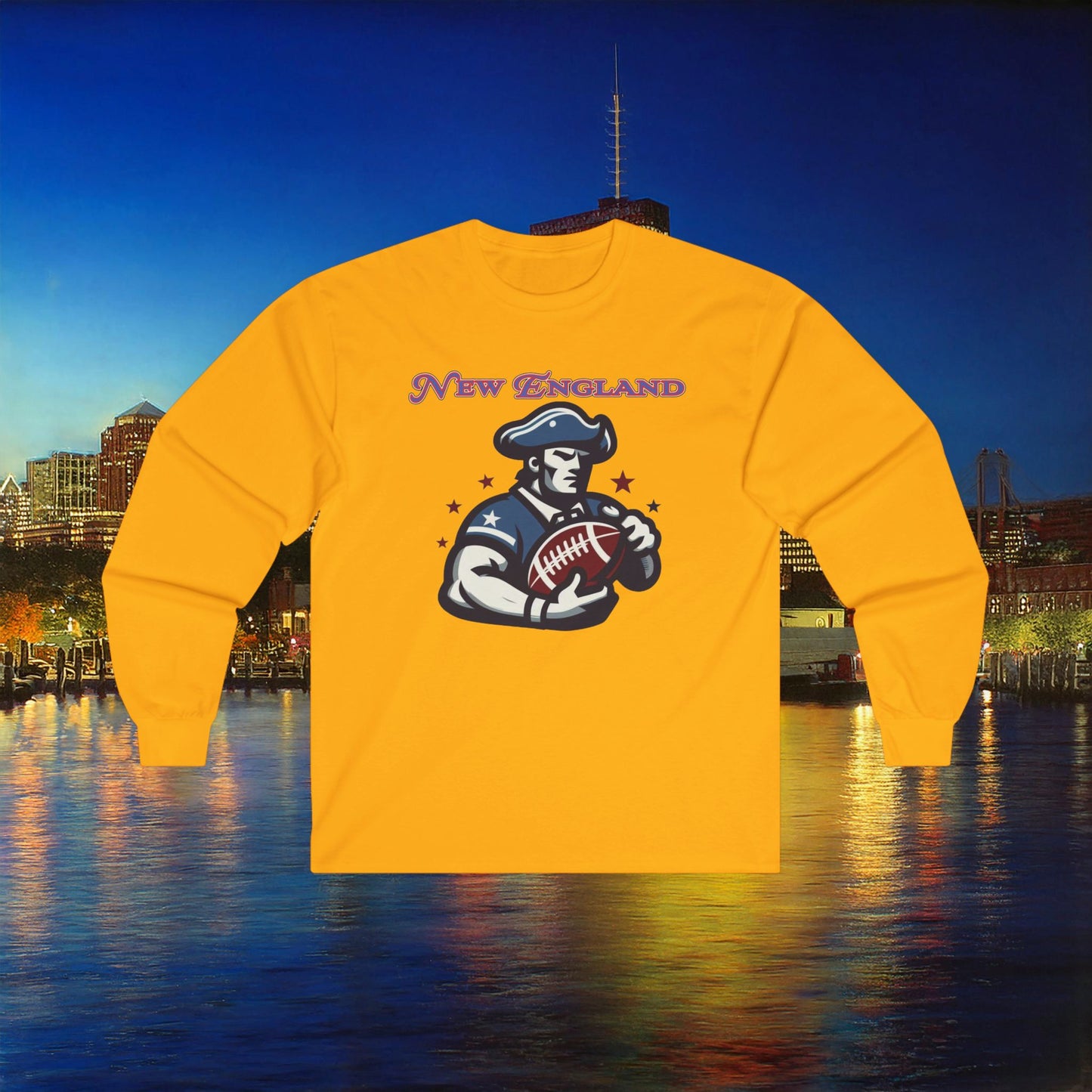 New England Football Long Sleeve Tee