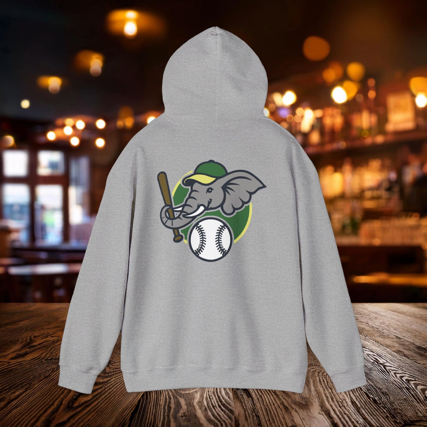 A's Baseball Elephant Hoodie