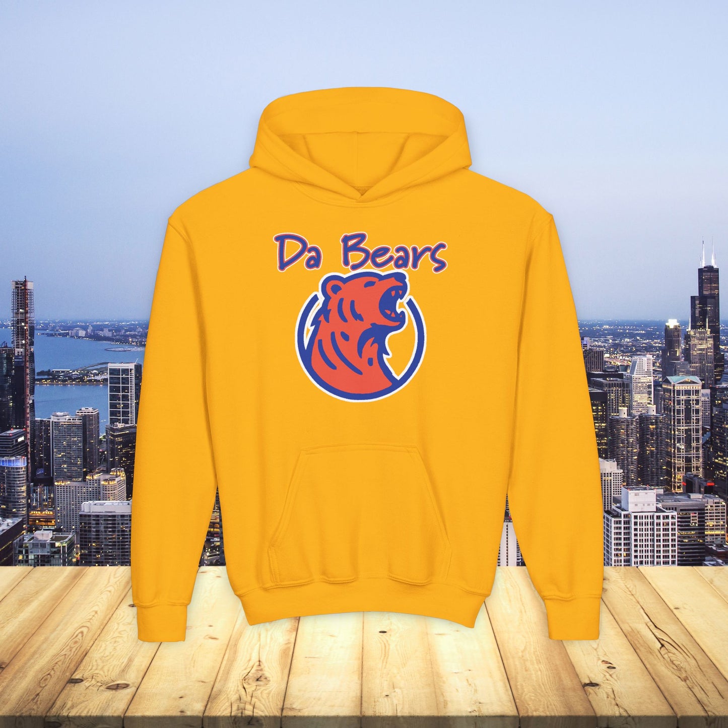 Da Bears Logo Youth Hoodie