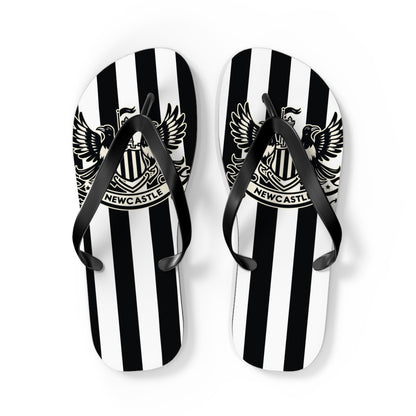 Newcastle United B&W Crest Flip Flops
