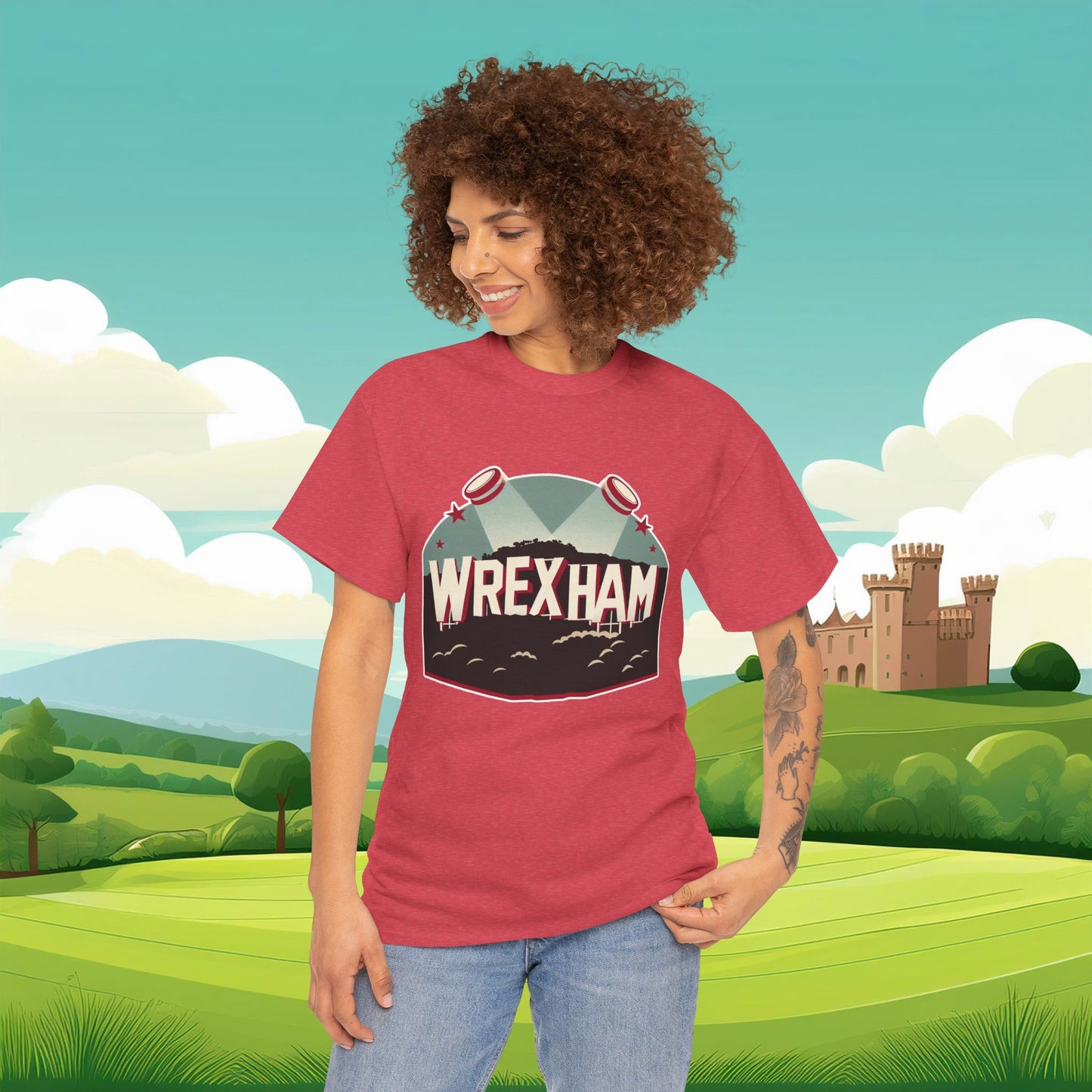 Wrexham Hollywood Sign Tee