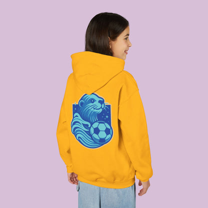 Sea Otter Soccer Logo Youth Hoodie