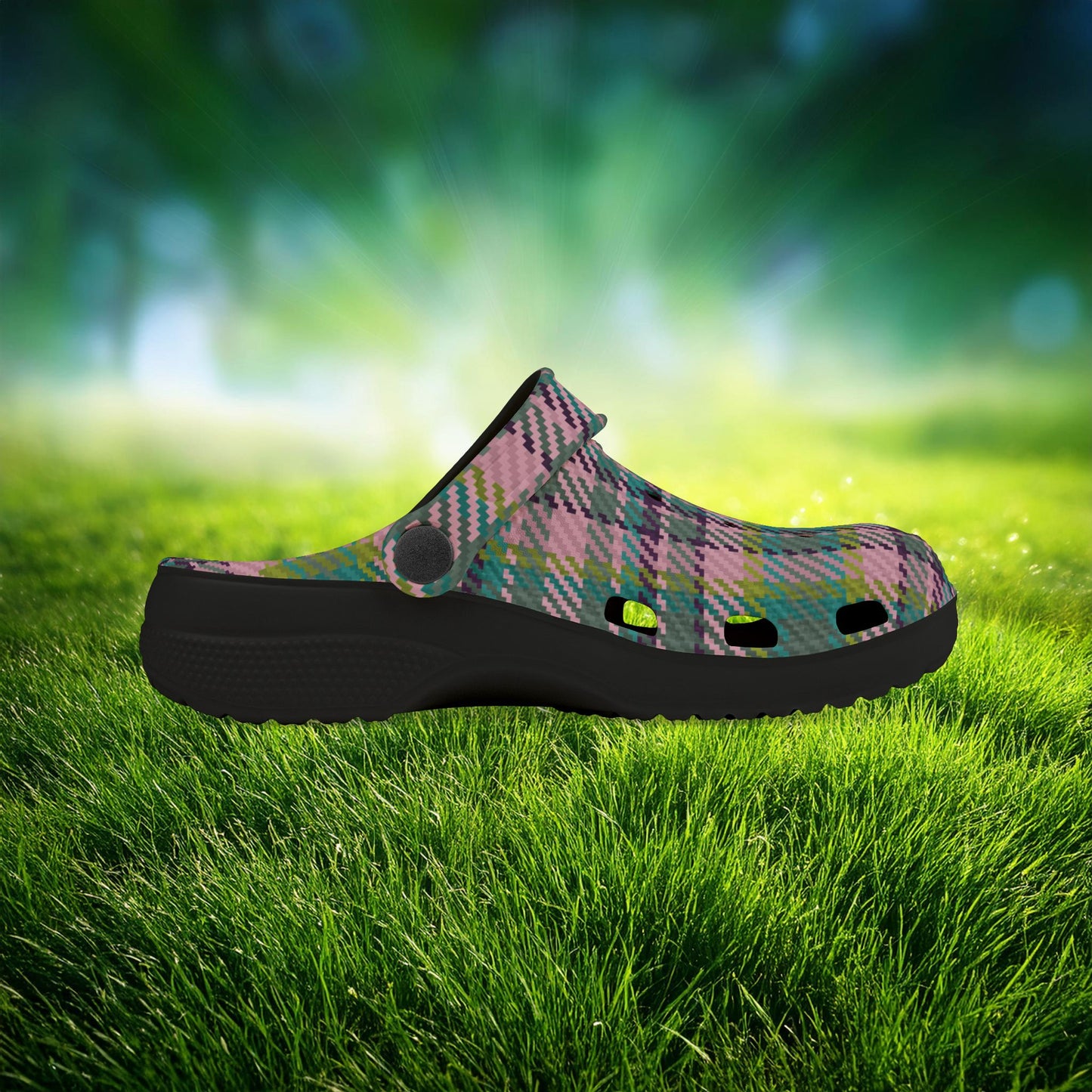 Spring Plaid Kid's Foam Clogs