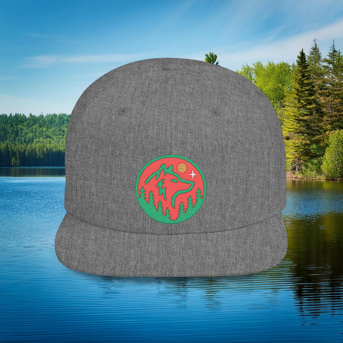 Minnesota Wild Wolf Flat Bill Snapback