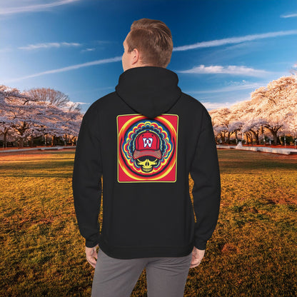 Psychedelic Funky W Skull Hoodie