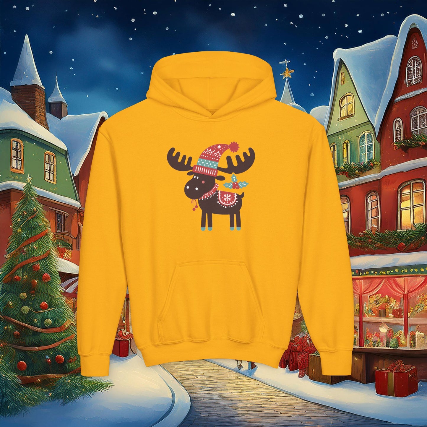 Christmoose Youth Hoodie