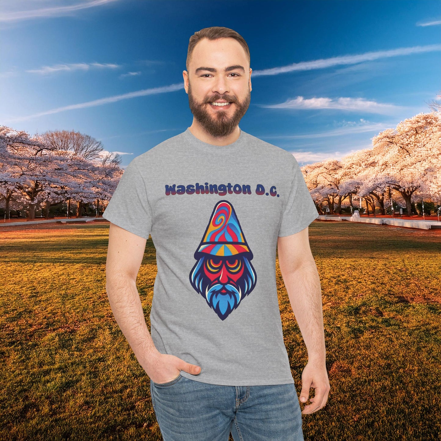 Washington D.C. Psychedelic Wizard Tee