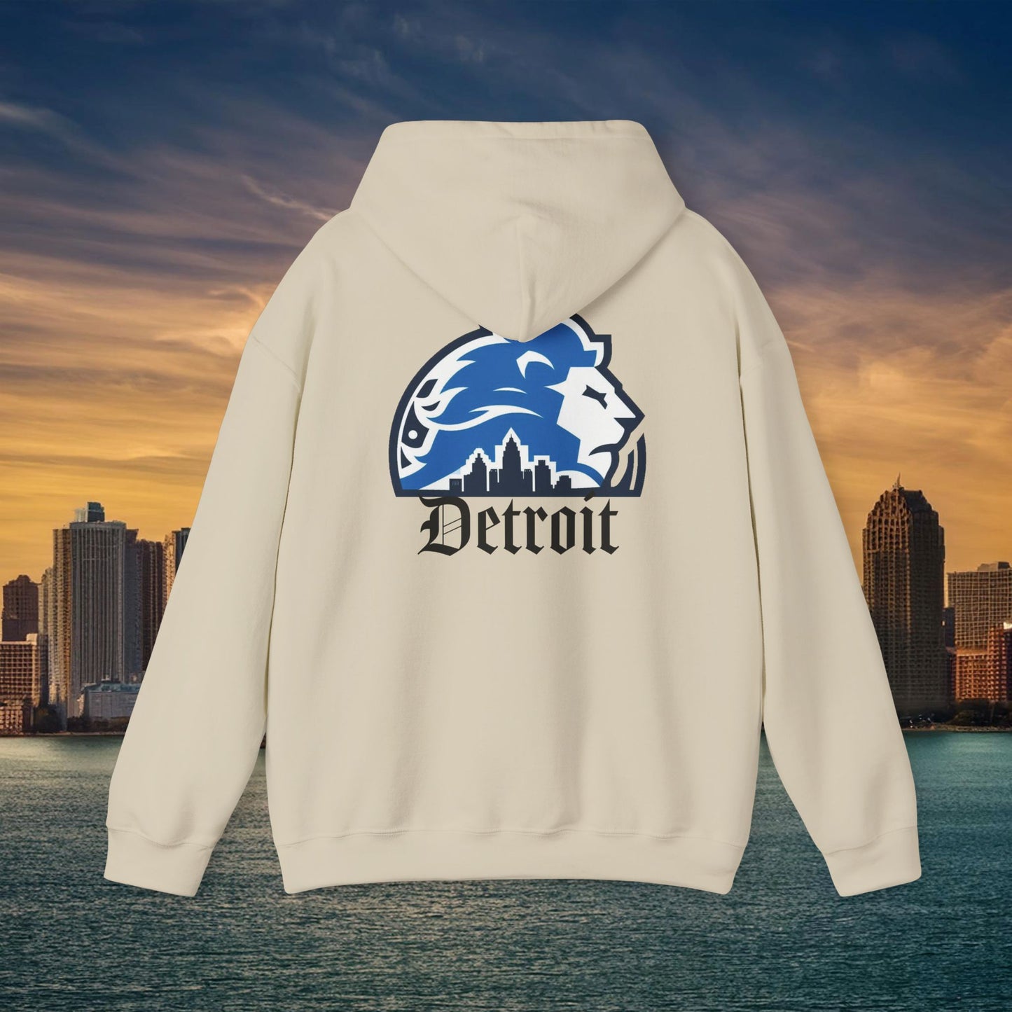 Detroit Football Skyline Hoodie