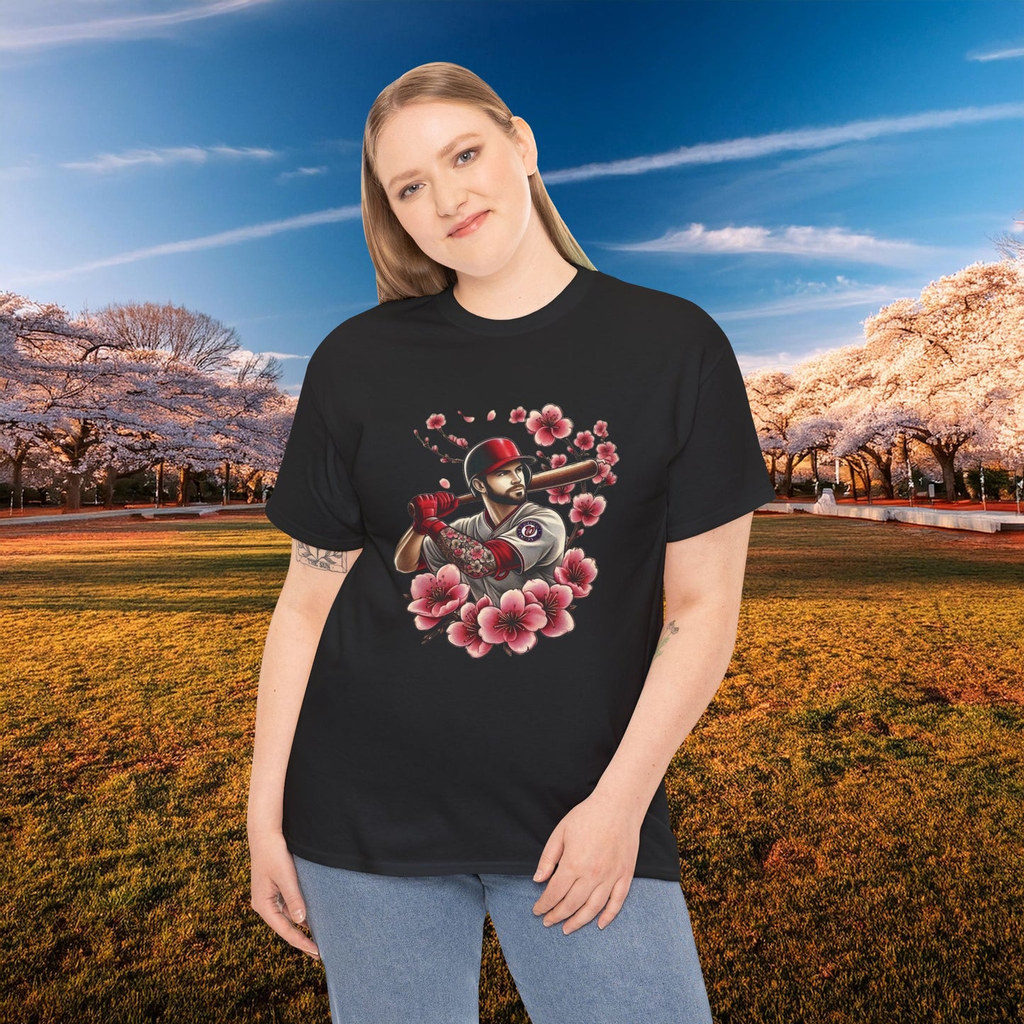 Washington Baseball Cherry Blossom Tee