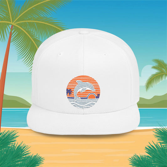 Miami Logo Flat Bill Snapback