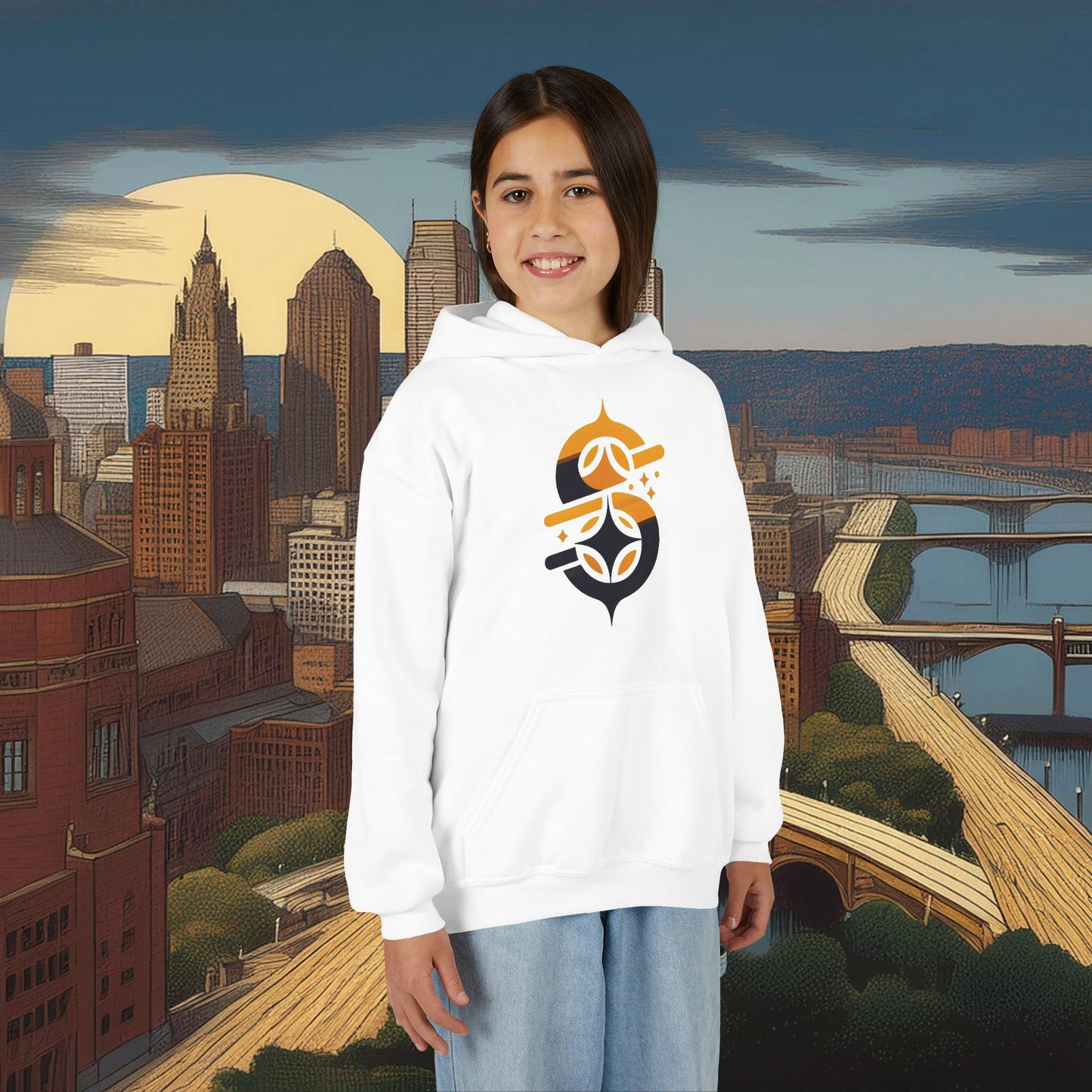 Pittsburgh Football Logo Youth Hoodie