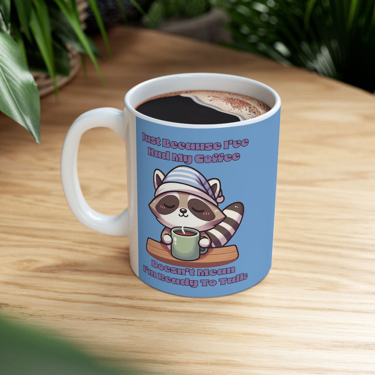 Raccoon Coffee Ceramic Mug (11oz/15oz)