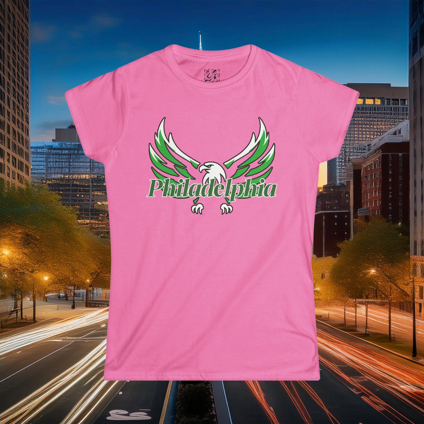 Philadelphia Eagle Logo Women's Softstyle Tee
