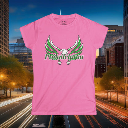 Philadelphia Eagle Logo Women's Softstyle Tee