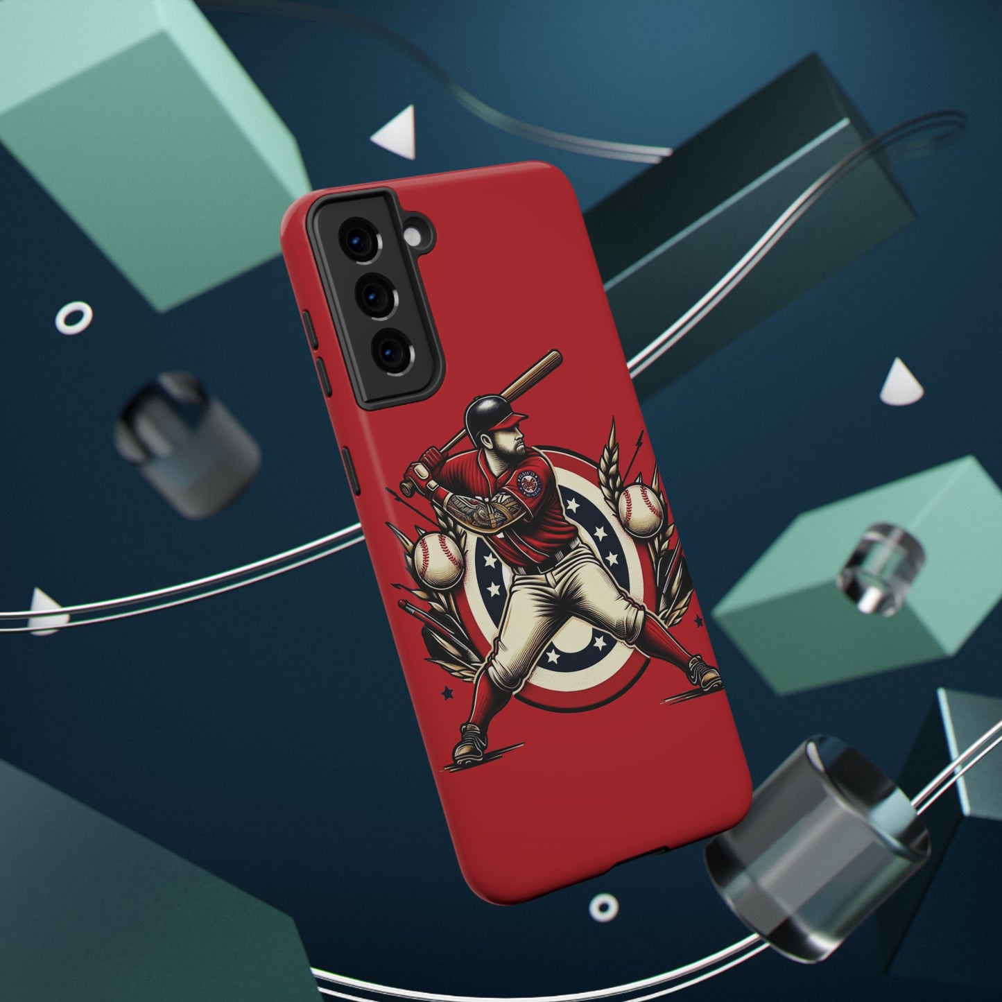 Washington Baseball At Bat Impact-Resistant Cases