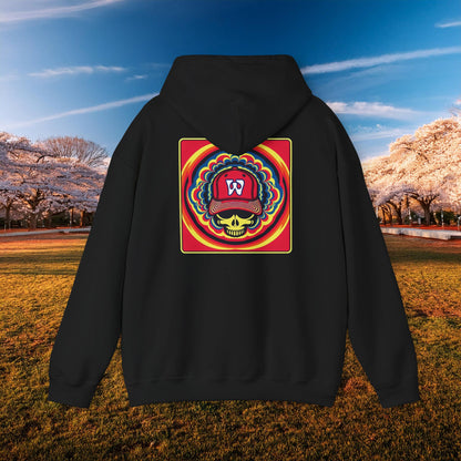 Psychedelic Funky W Skull Hoodie