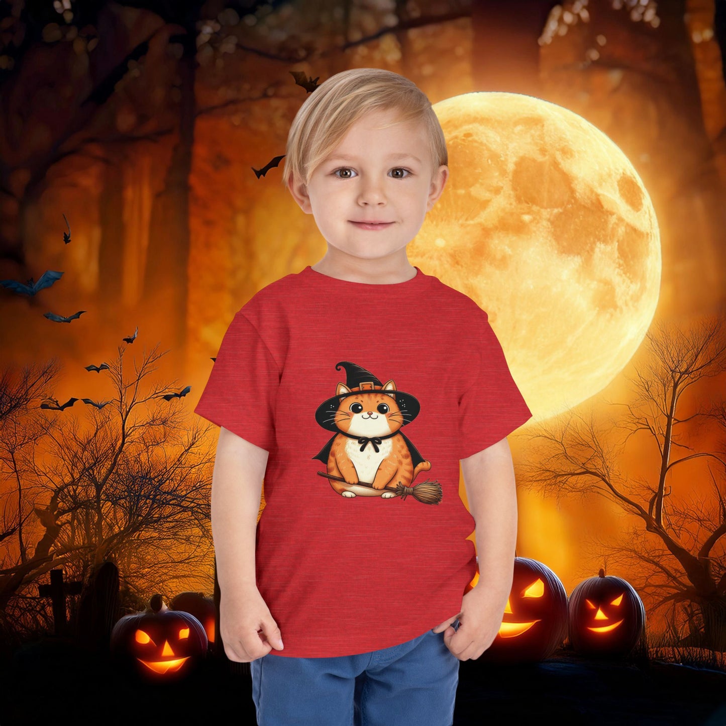 Trick or Treat Cat Toddler Tee