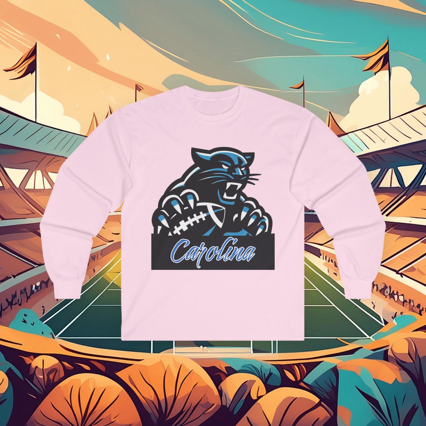 Carolina Football Crest Long Sleeve Tee