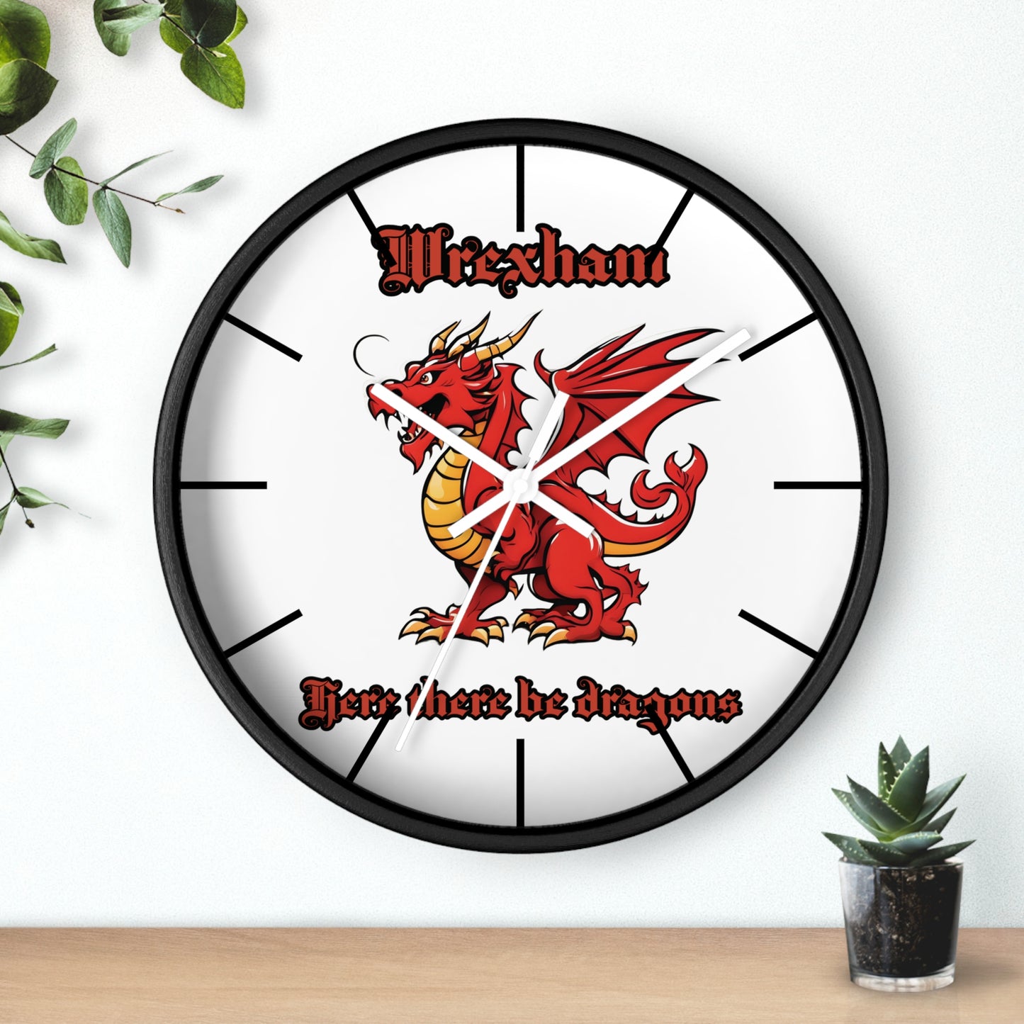 Wrexham Dragon Wall Clock