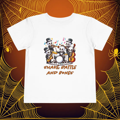 Skeleton Shake, Rattle and Bones Toddler Tee