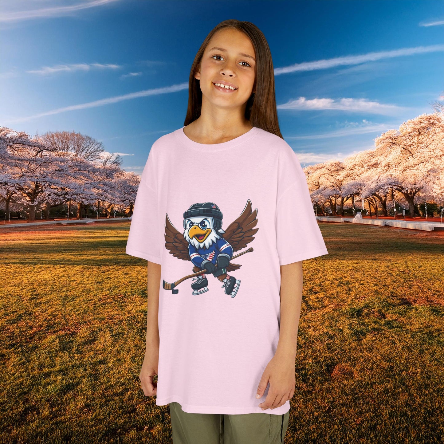 Washington Hockey Little Caps Kids Tee