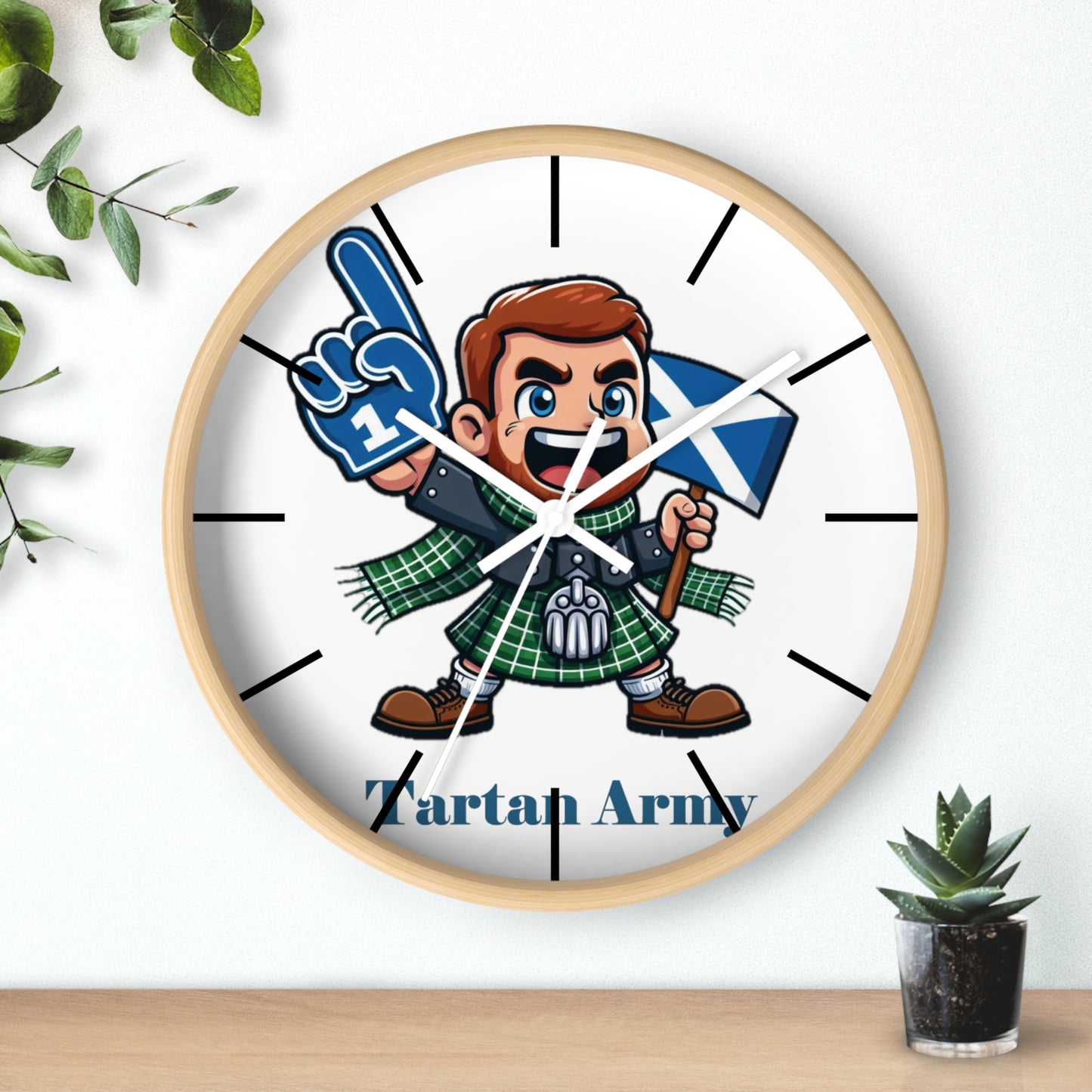 Tartan Army Wall Clock