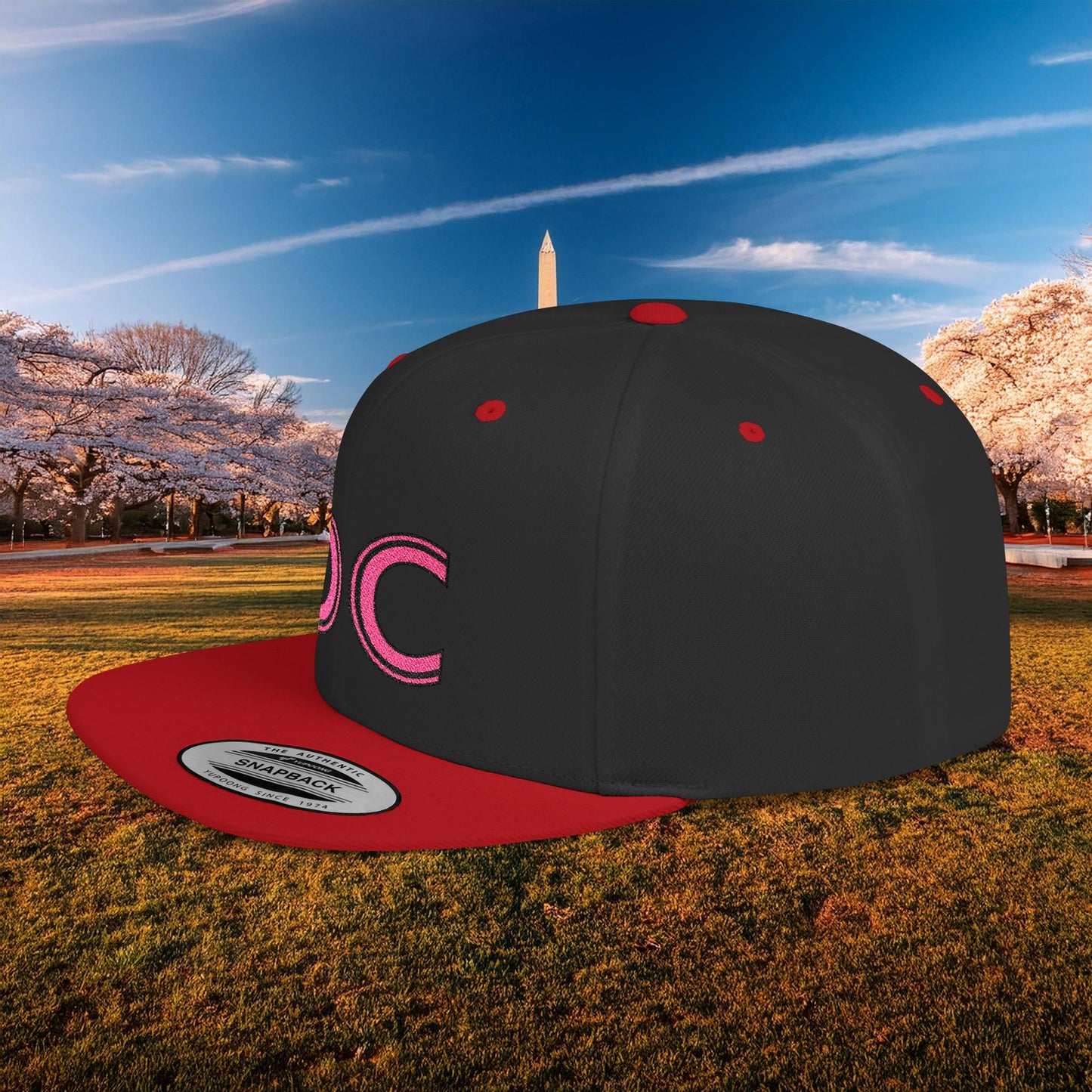 DC Flat Bill Snapback - Pink