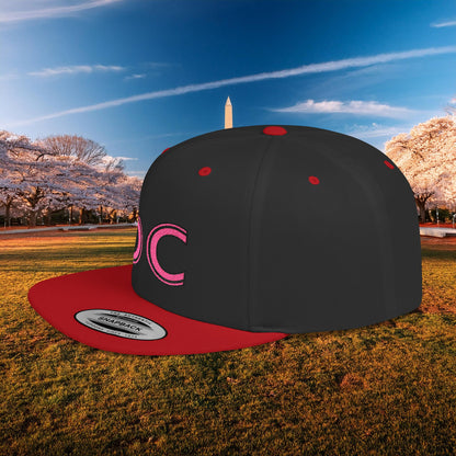 DC Flat Bill Snapback - Pink