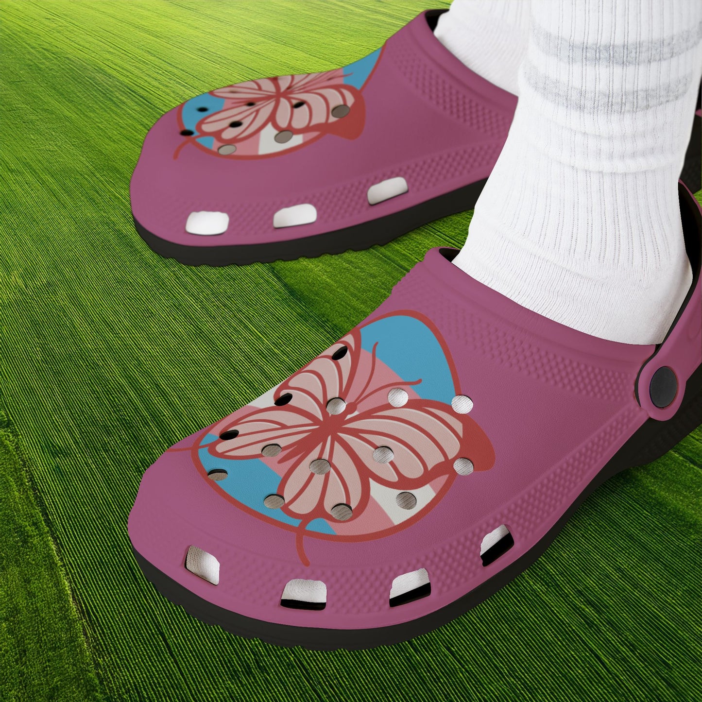 The T Elders Butterfly Foam Clogs