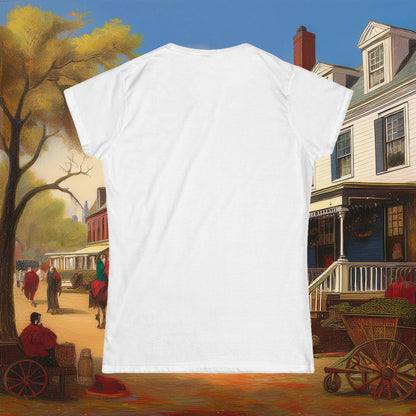 Revolutionary Red Dragons Logo Women's Softstyle Tee