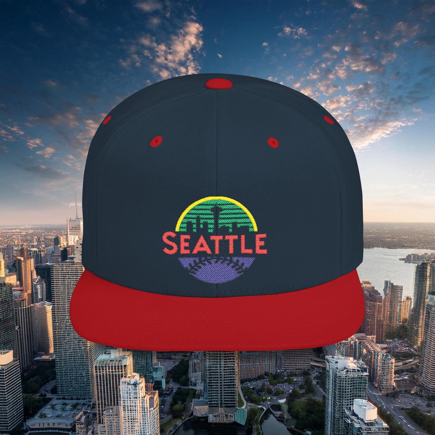 Seattle Baseball Flat Bill Snapback