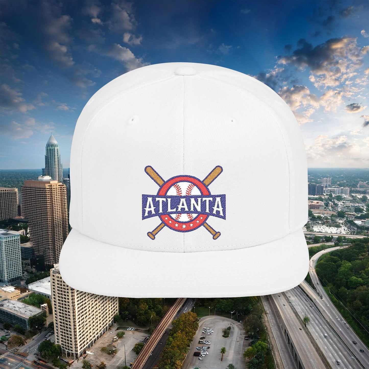 Atlanta Baseball Flat Bill Snapback