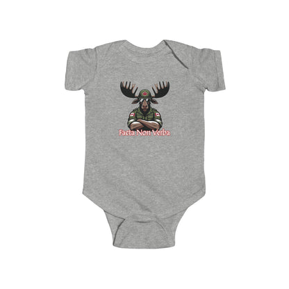 Canadian Moose "Facta Non Verba" Infant Bodysuit