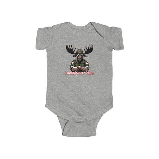 Canadian Moose "Facta Non Verba" Infant Bodysuit