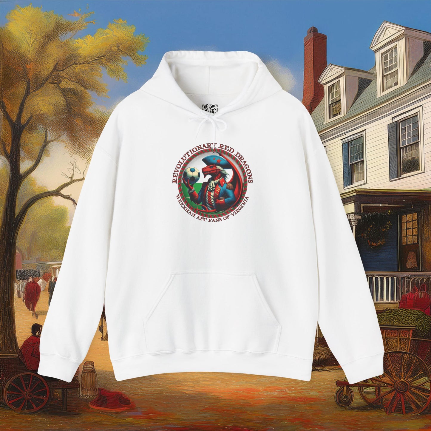 Revolutionary Red Dragons Crest Hoodie - Alternate