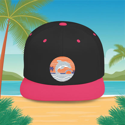 Miami Logo Flat Bill Snapback