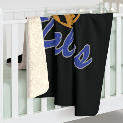 Cowboy Player Sherpa Fleece Blanket